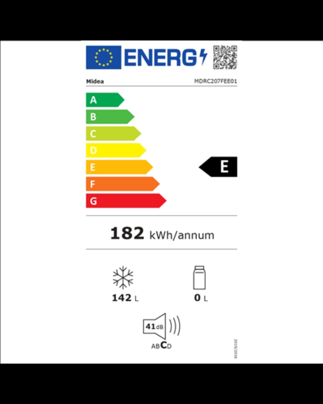 FRIZ MIDEA 142 LITRA MDRC207SLF01G 05/23