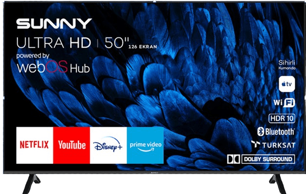 TV sunny 50''uhd webos 10/22