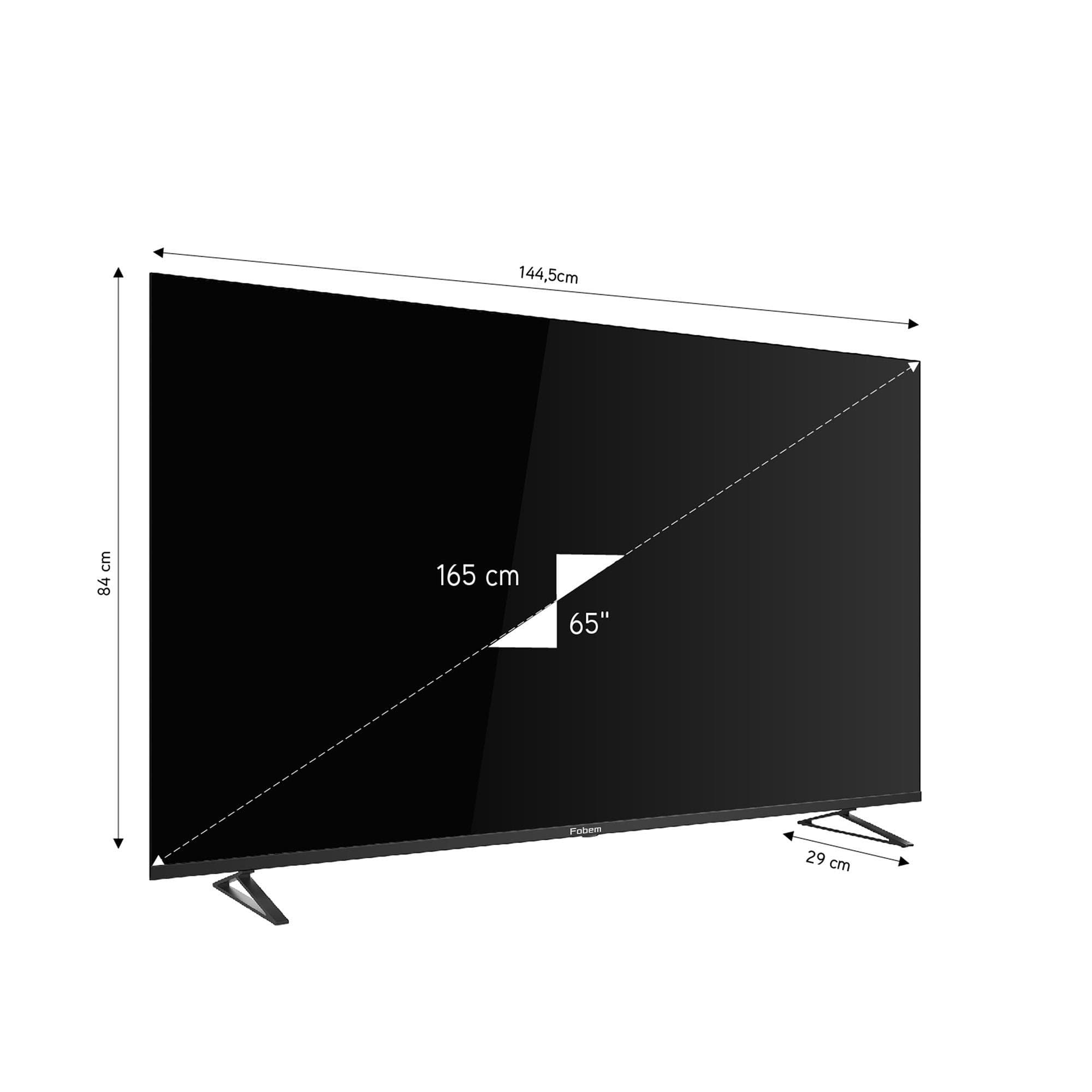 TV FOBEM 65" MT65EG8000F SMART FRAMELESS